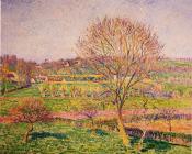 卡米耶 毕沙罗 : Big Walnut Tree at Eragny